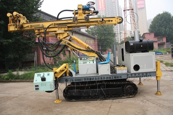 Hydraulic Type Engineering Tuneling Construction Drilling Rig For Shed Pipe 50m