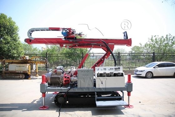 Three Wing 100 Meter Crawler Mounted Anchor Drilling Rig