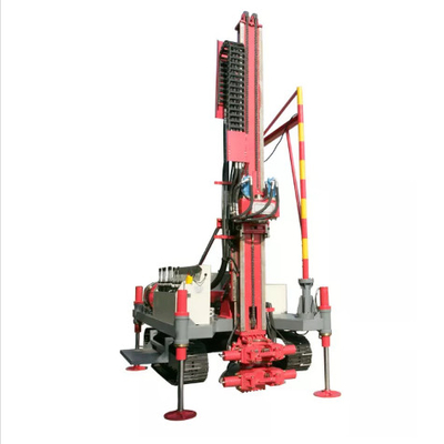 100-120 m Low-Cost Crawler Type Anchor Drilling Rig for Complex Deep Foundation in Kyrgyzstan