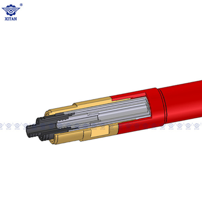 Dia 73mm 1.5m Length  Drilling Rods For Triple Tube Jet Grotuing