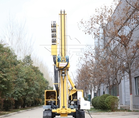 Construction 50m To 200m DTH Auger Drilling Rig Full Hydraulic